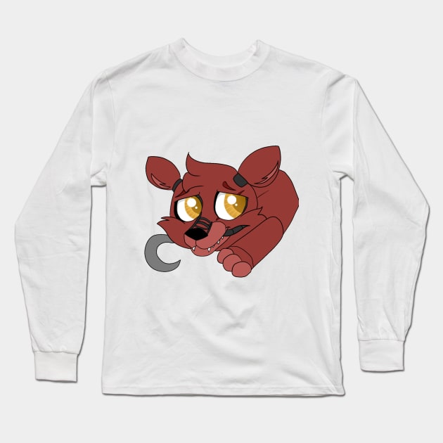 Nightmare Foxy Long Sleeve T-Shirt by TyphoonCinema